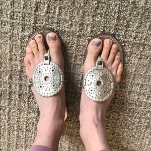 Jack Rogers georgica thong sandals sz 7 fit sz 7-8